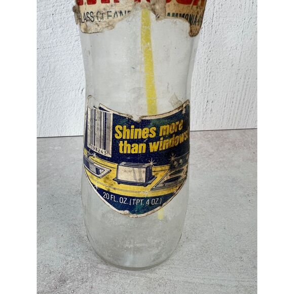 Vintage Windex Glass Cleaner‎ Bottle 20 Fl. Oz. Movie Pop - Picture 3 of 10
